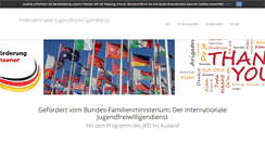 Desktop Screenshot of internationaler-jugend-freiwilligendienst.de