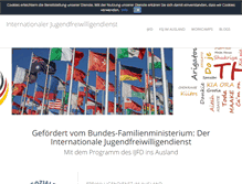 Tablet Screenshot of internationaler-jugend-freiwilligendienst.de